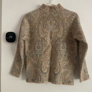 Pendleton Wool Tan and Cream jacket with Vintage-Inspired Design size large